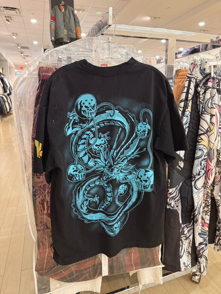 Warren Lotas x DBZ Pink Guy (Majin Buu) Tee Black Size M USED