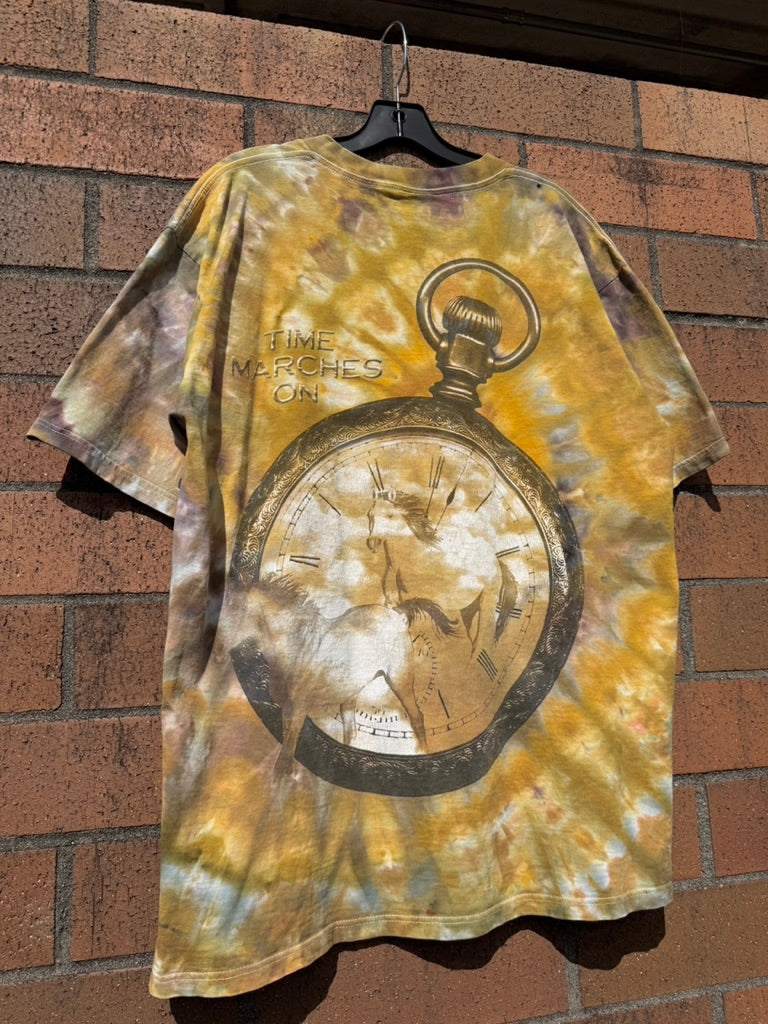 1996 Tracy Lawrence Time Marches On Hand Dyed Tee Size XL