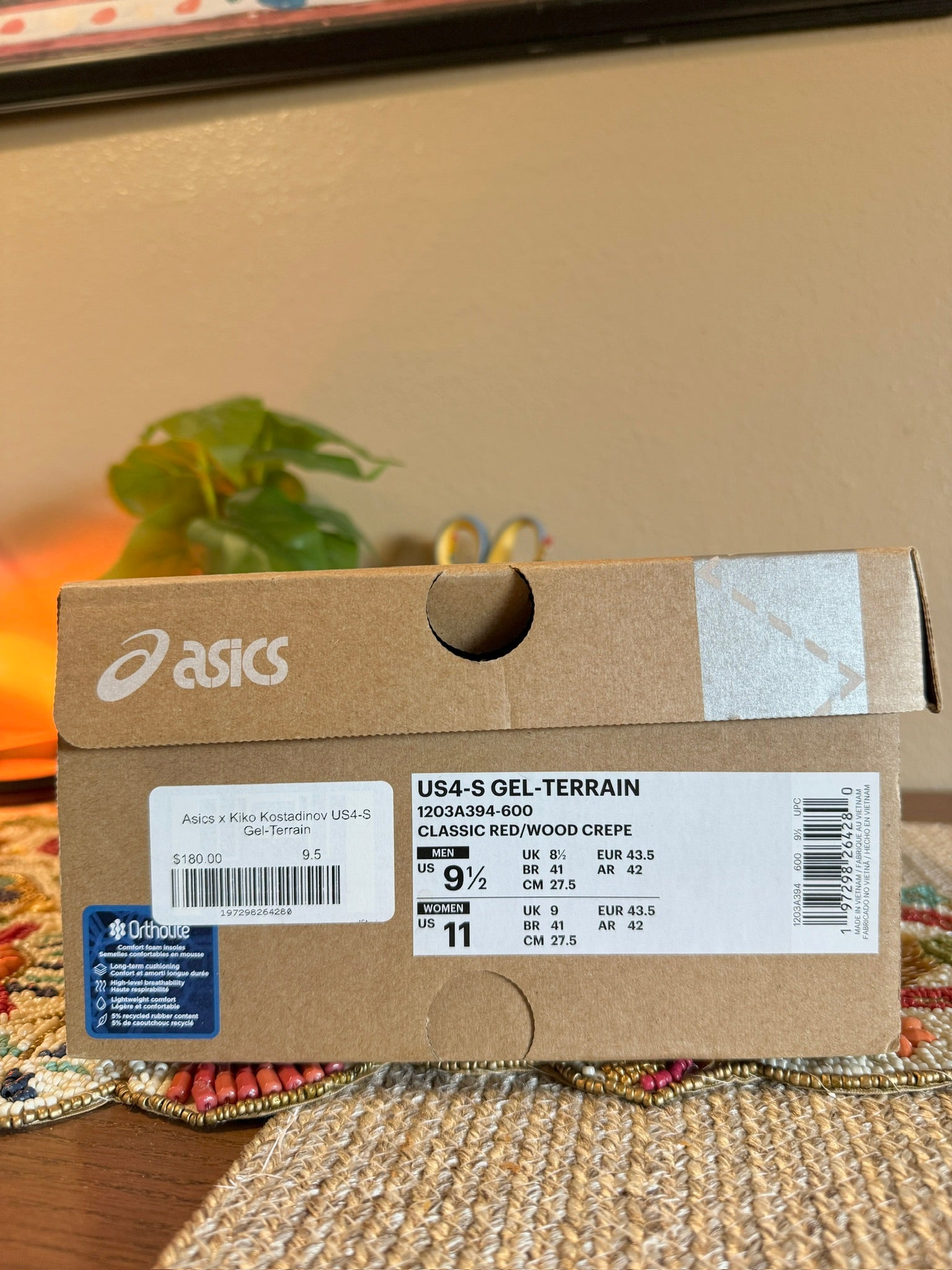 Asics US4-S Gel-Terrain x Kiko Kostadinov Classic Red Size 9.5