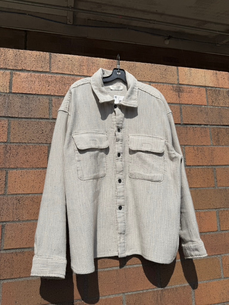 Standard Cloth Neely Slub Overshirt Neutral Size L
