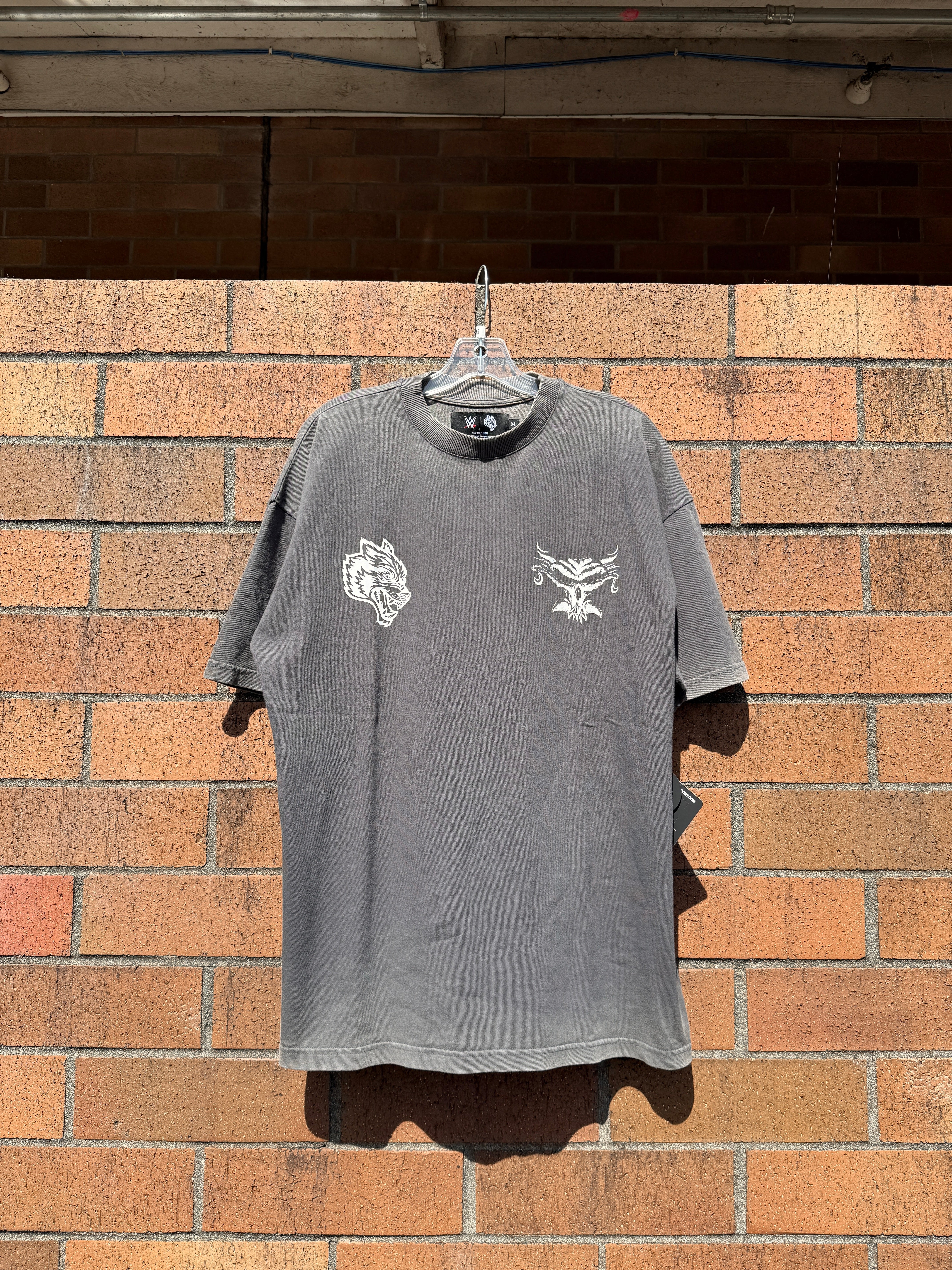 Darc Sport x WWE Feed the Beast Oversized Tee Wolf Gray Size M