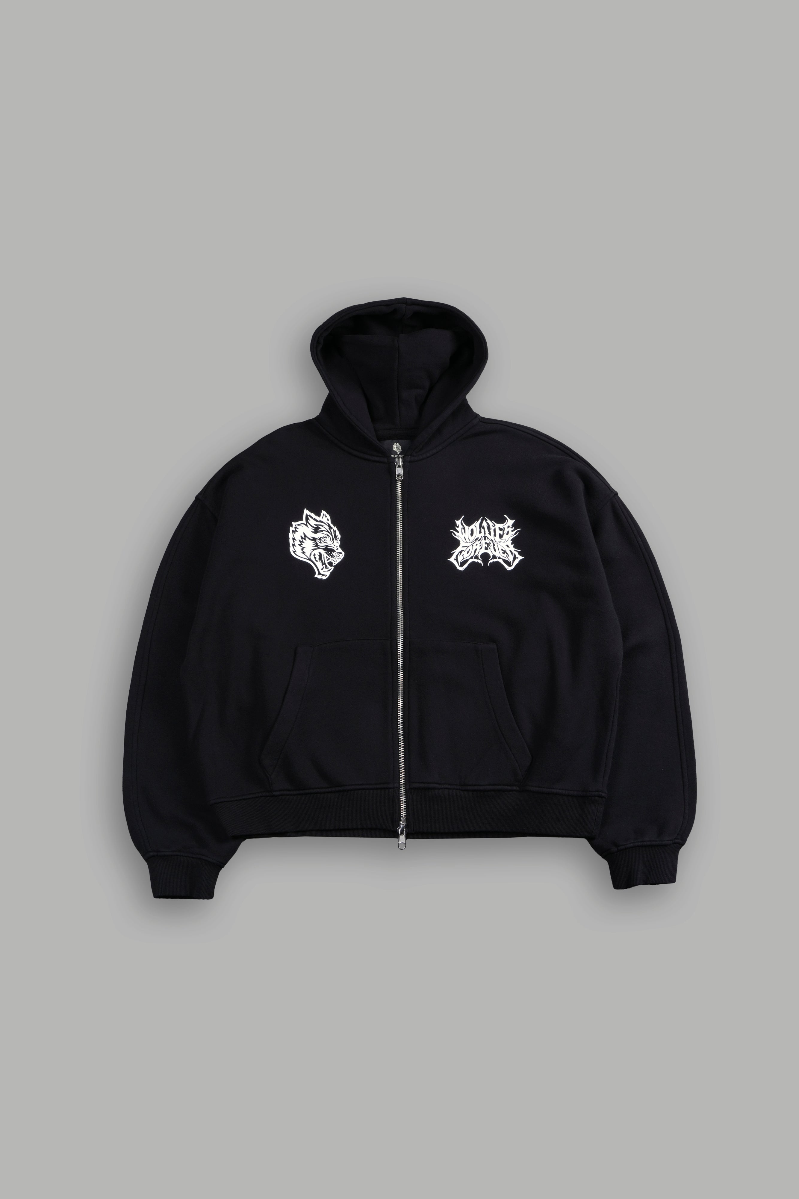 Darc Sport Metal Camo Darco Double Zip Hoodie Black Sz M