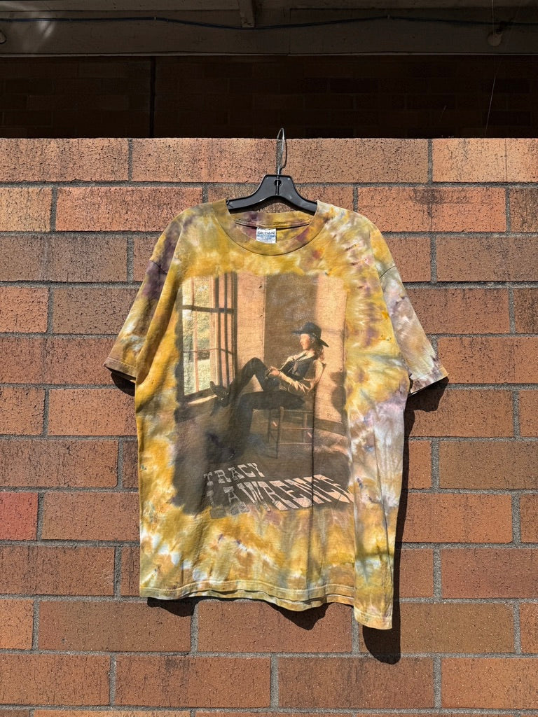 1996 Tracy Lawrence Time Marches On Hand Dyed Tee Size XL