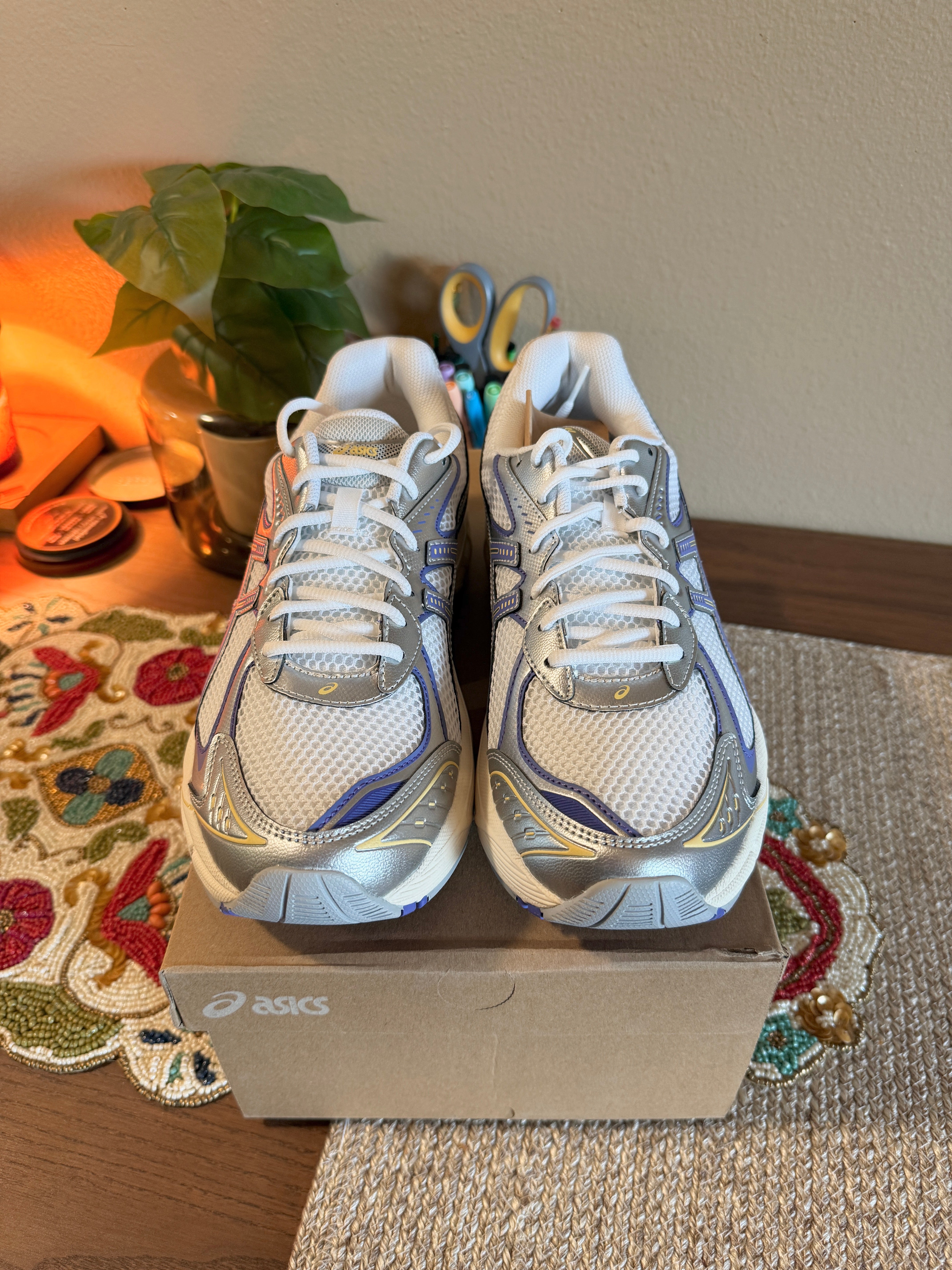 Asics GT-2160 White Blue Violet Size 12