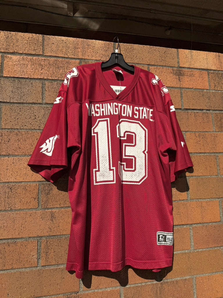 90s Starter WSU Cougars Red Football Jersey Sz XL