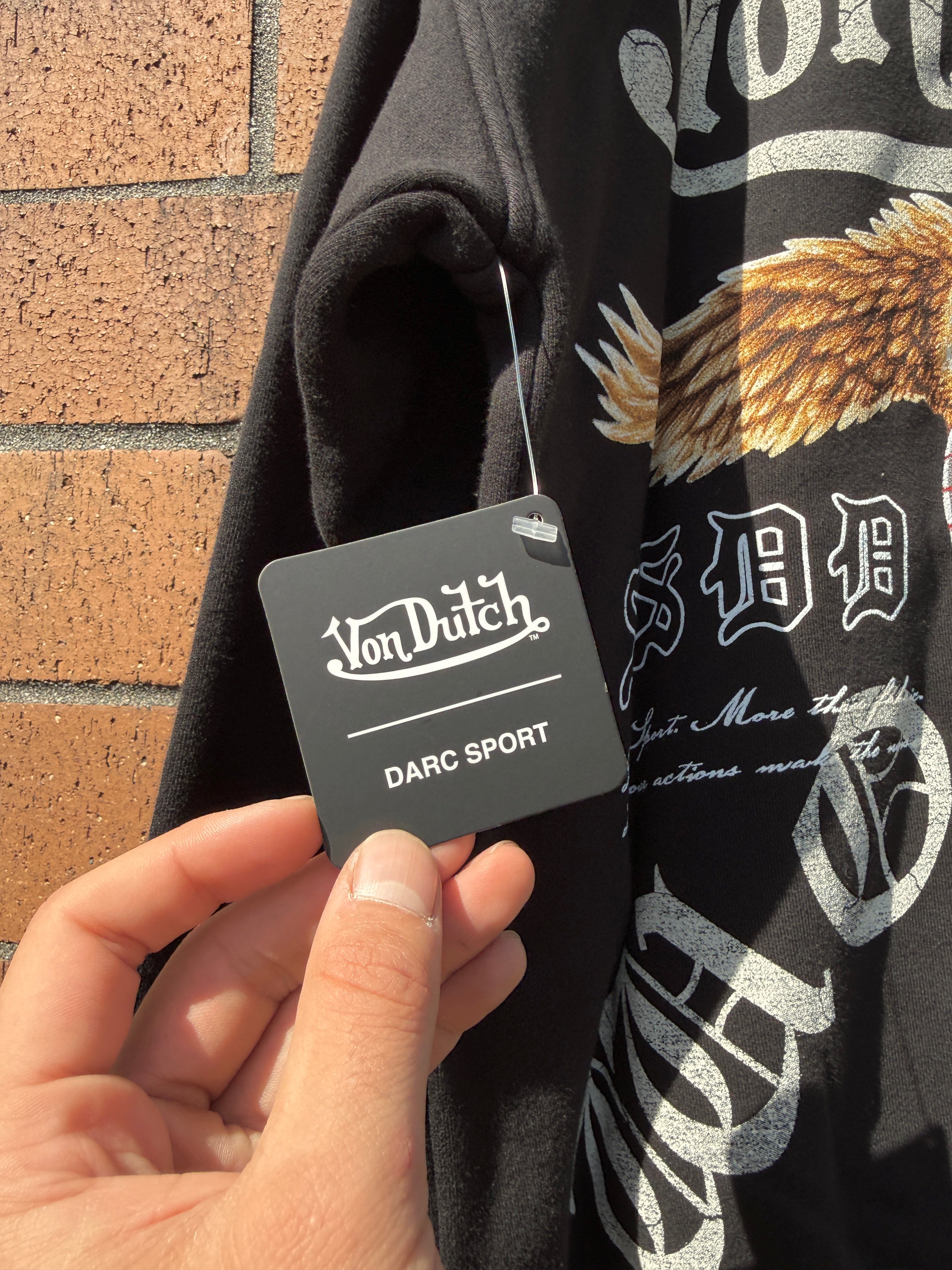 Darc Sport x Von Dutch DSVD NFGU Pierce Hoodie Black Size Small