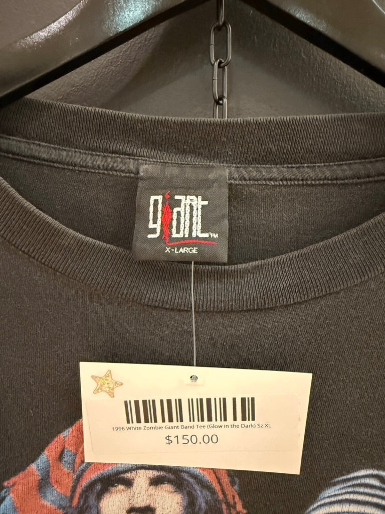 1996 White Zombie Giant Band Tee (Glow in the Dark) Sz XL