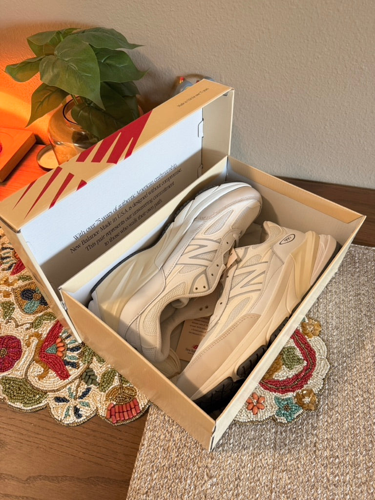 New Balance 990v6 MiUSA White Sea Salt Size 11.5