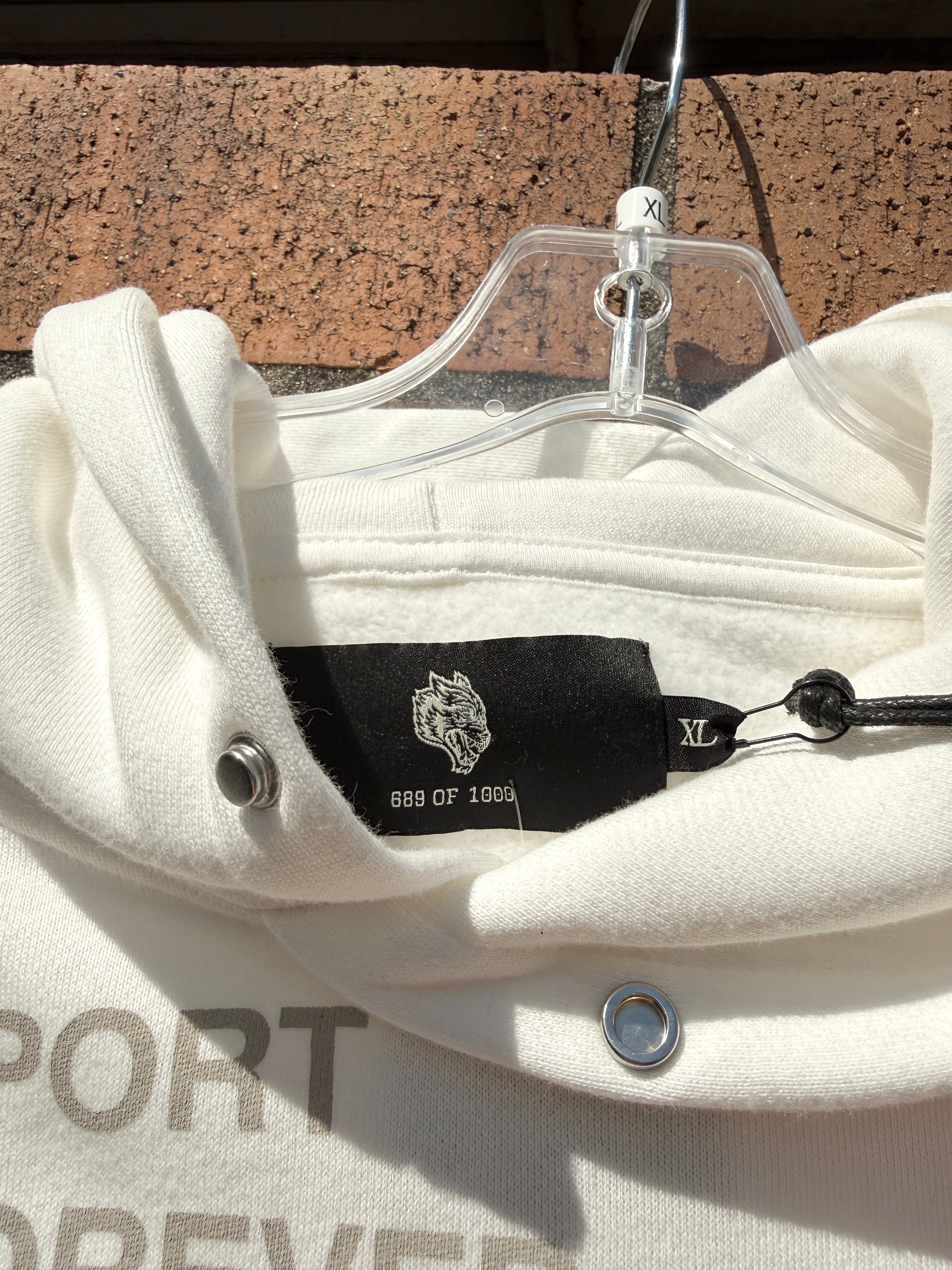 Darc Sport Sacred Flash Pierce Hoodie Cream Size XL