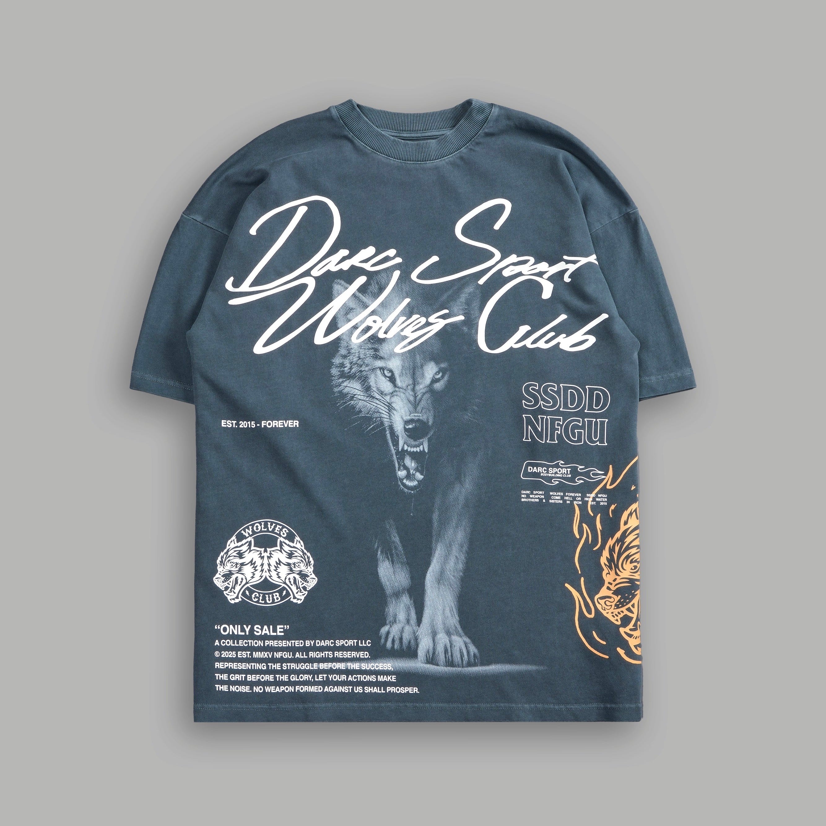 Darc Sport From the Shadows Premium Oversized Tee Blue Sz M