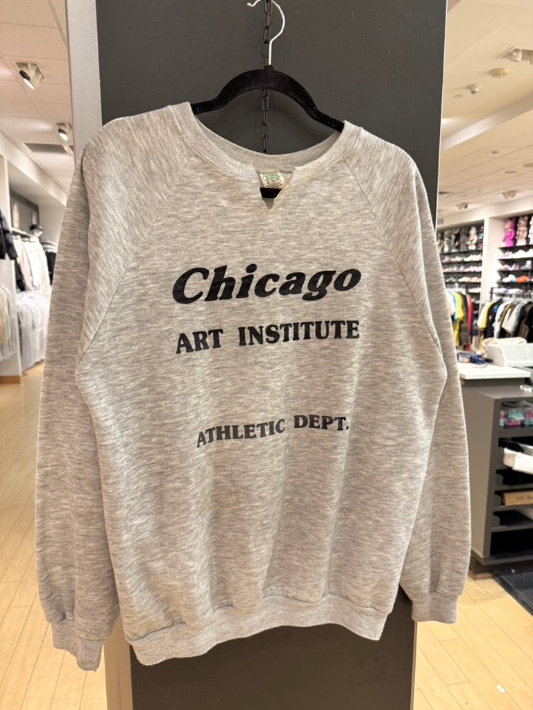 80s Chicago Art Institute Athletic Dept Crewneck Sz XL