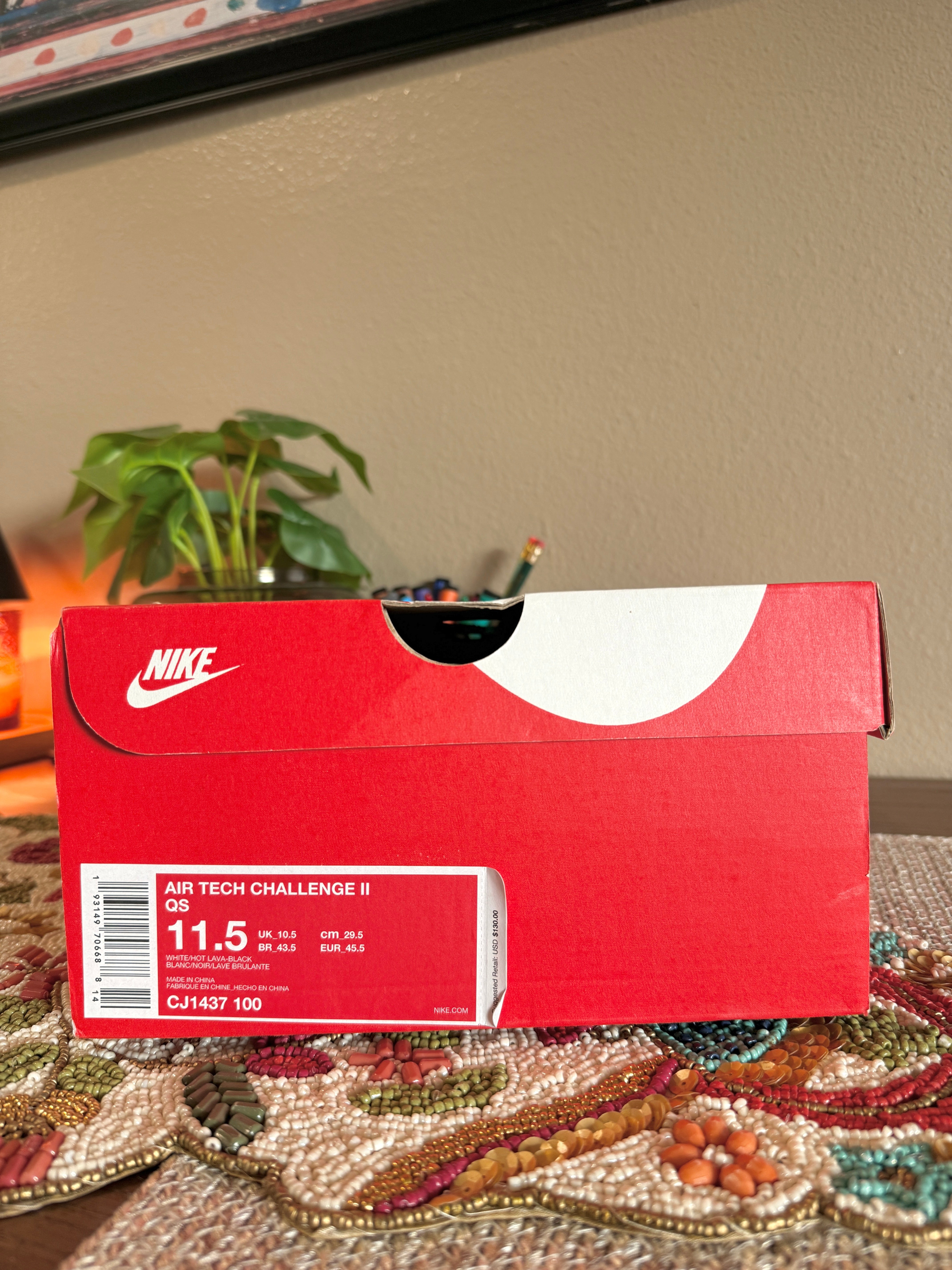 Nike Air Tech Challenge II Hot Lava (2019) Size 11.5