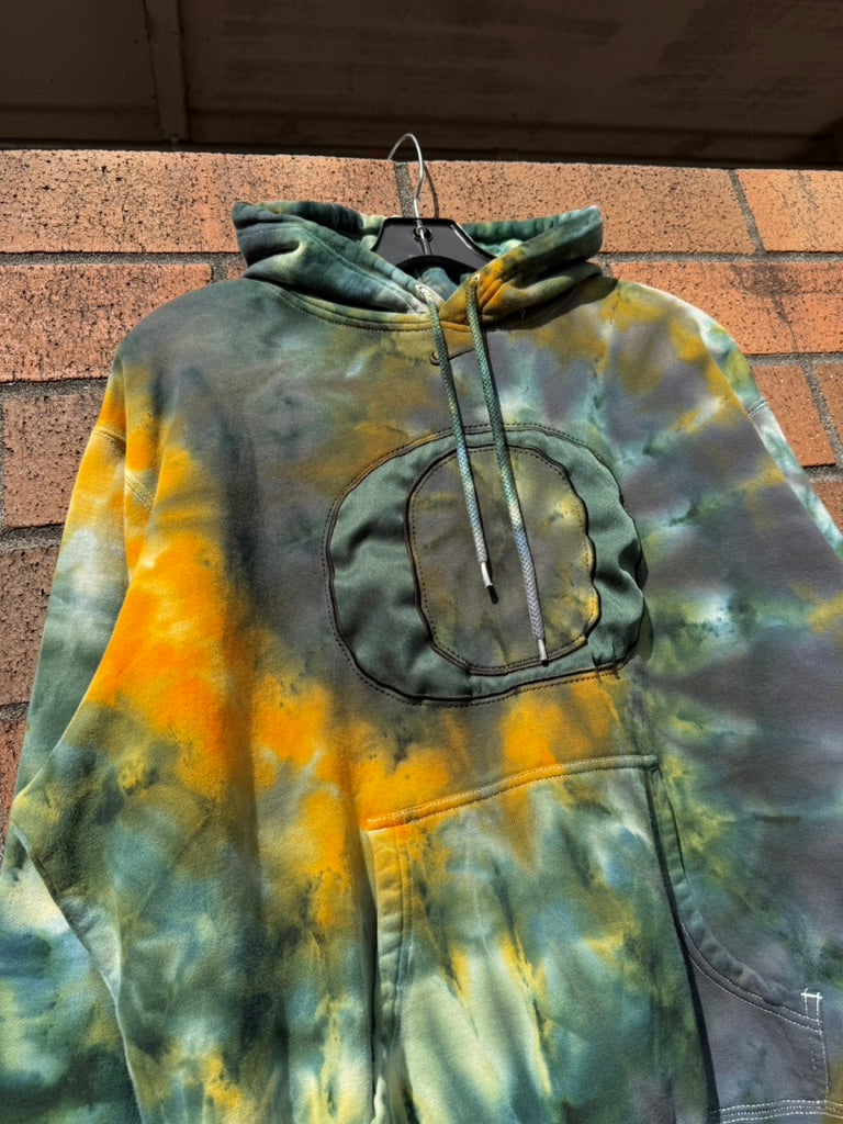Y2K Nike Oregon Ducks Hand Dyed Hoodie Size M