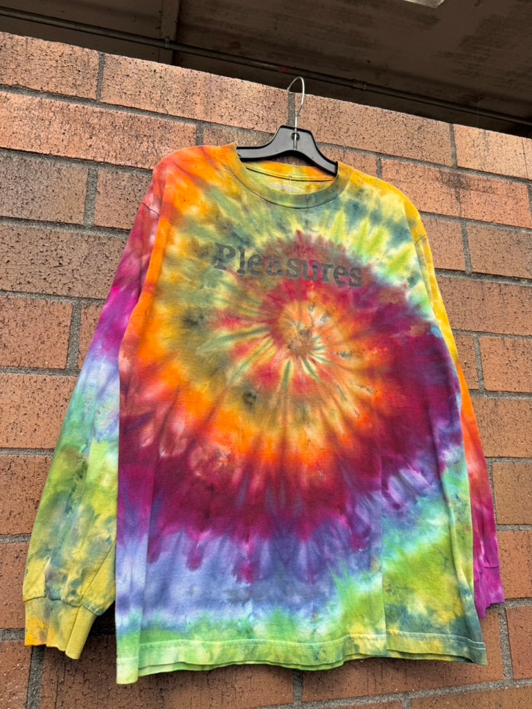 Pleasures Equality Hand Dyed Long Sleeve Tee Size L