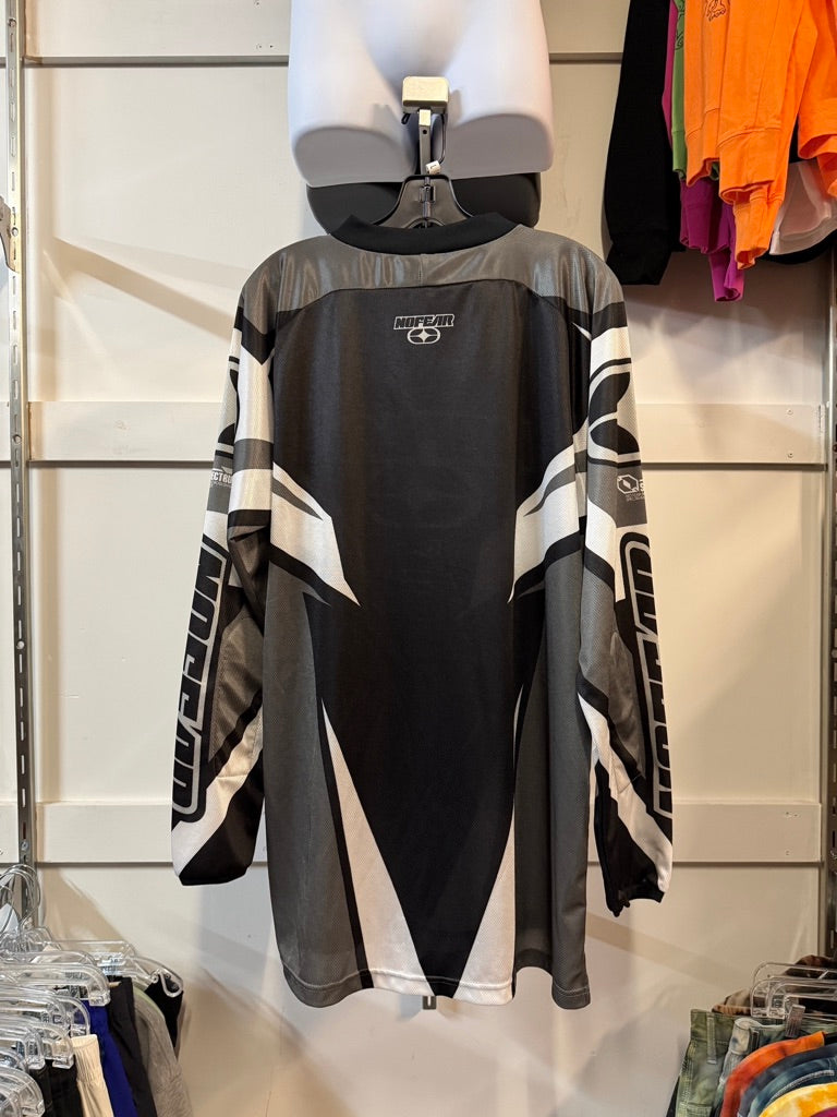 90s No Fear Moto Jersey Black Size L