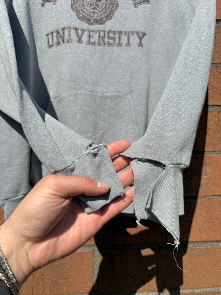 80s Texas A&M University Grey Hoodie Sz M