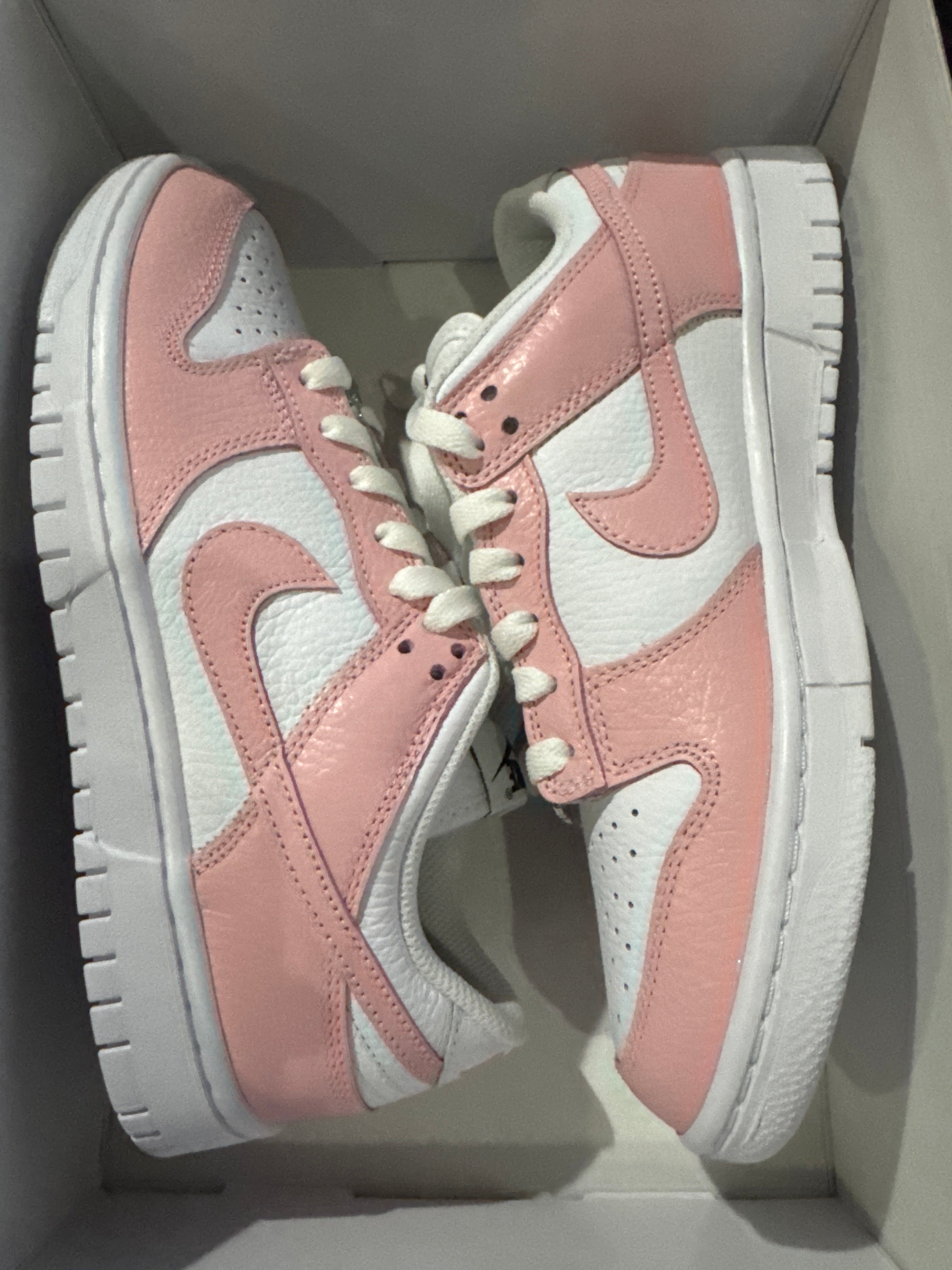 Nike ID Dunk Low Pink Sz 8 WMNS No box