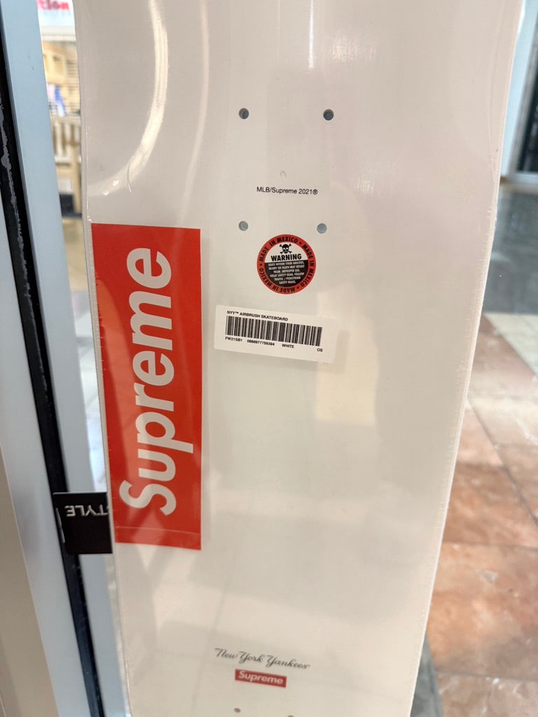 Supreme New York Yankees Airbrush Skateboard Deck
