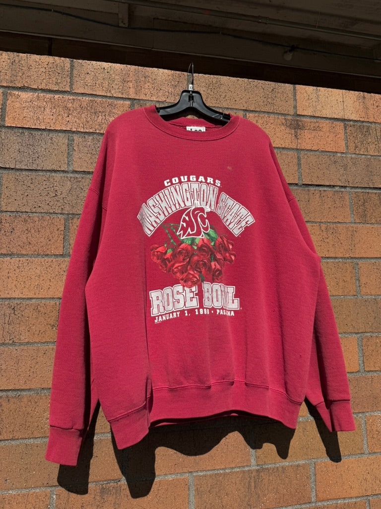 1998 WSU Cougars Rose Bowl Lee Sport Crewneck Size XXL