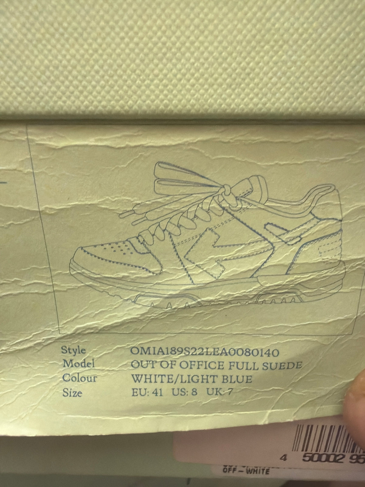 Off-White Out of Office Full Suede Sz 8