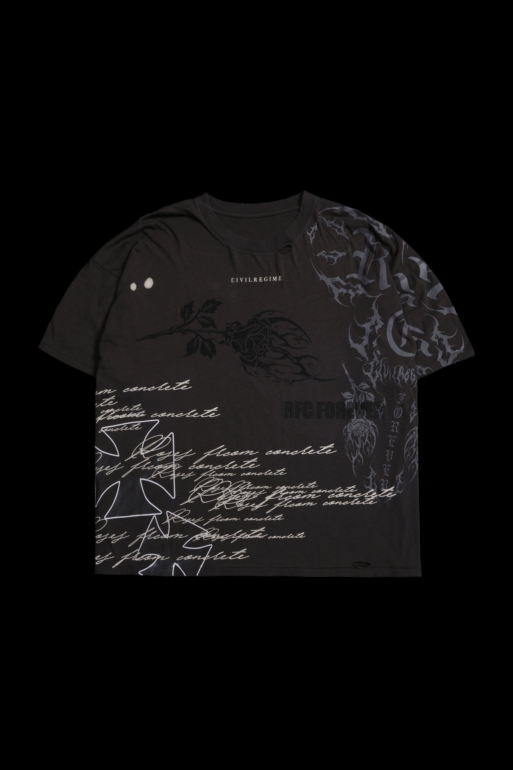 Civil Regime Lawless Threads Everyday Tee Ash Grey Sz L