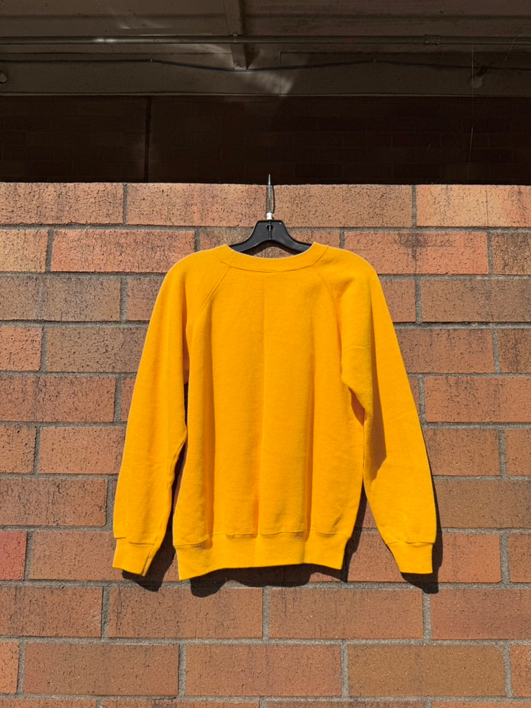 80s Harry the Husky UW Crewneck Yellow Sz M
