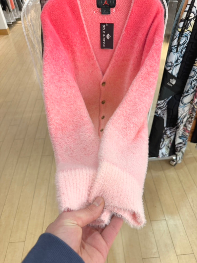 Jordan Fuzzy Cardigan Aster Pink Size M