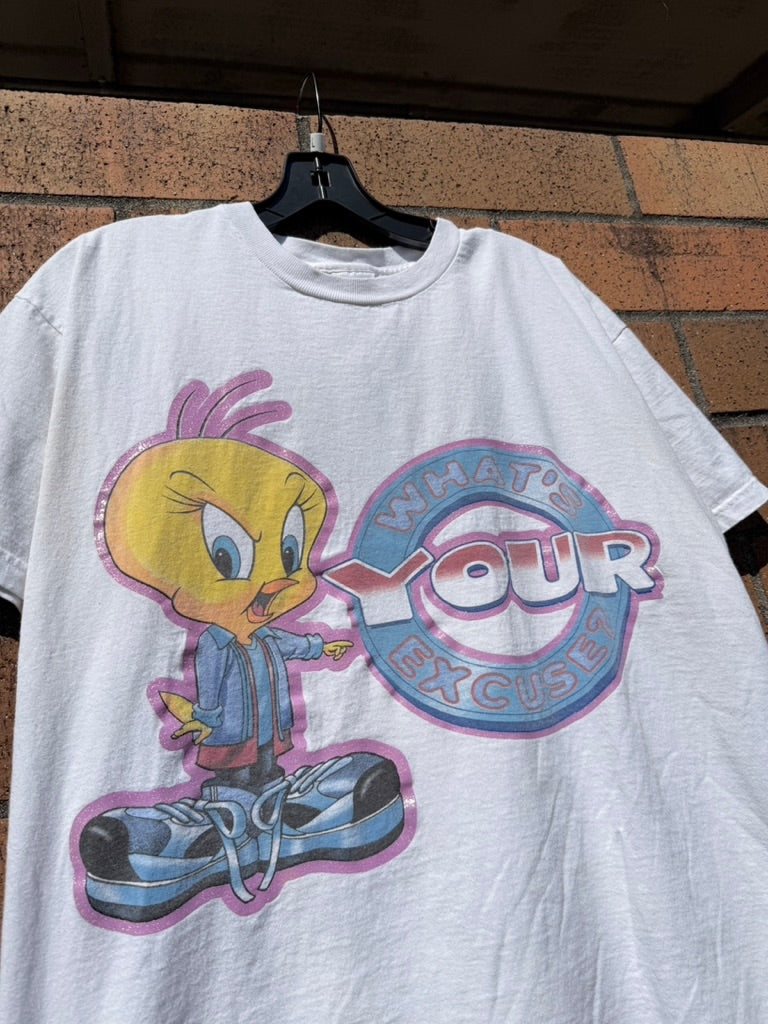 1998 Tweety Bird Whats Your Excuse Tee Size L