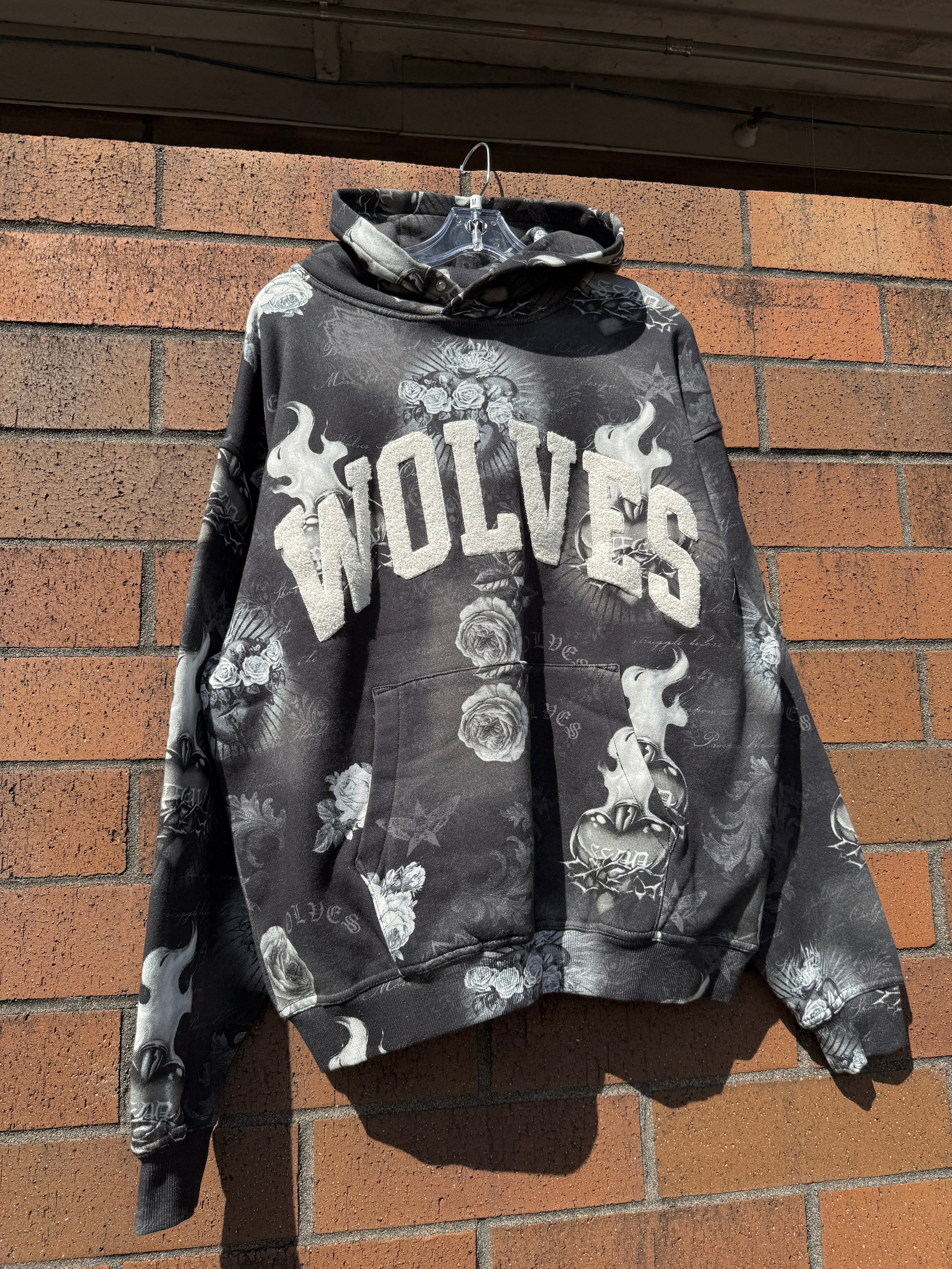 Darc Sport Always Loyal Pierce Hoodie Corazon de Oscuridad Tonal Size M