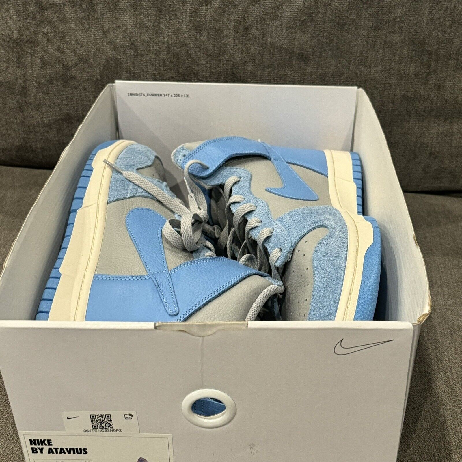 Nike by You Dunk High UNC Blue - Size 12 [FV5511-900]