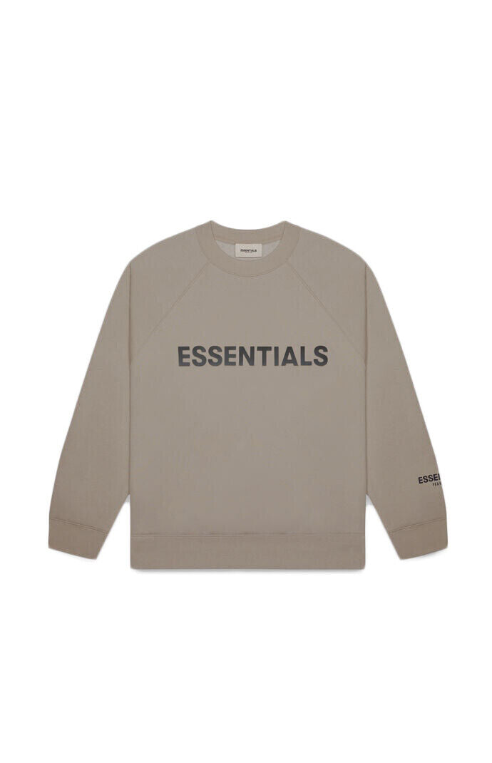 Fear of God Essentials Crewneck Applique Logo Tan Sz large