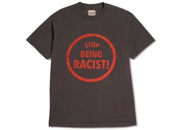Gallery Dept. Stop Being Racist T-shirt Black Sz 2XL