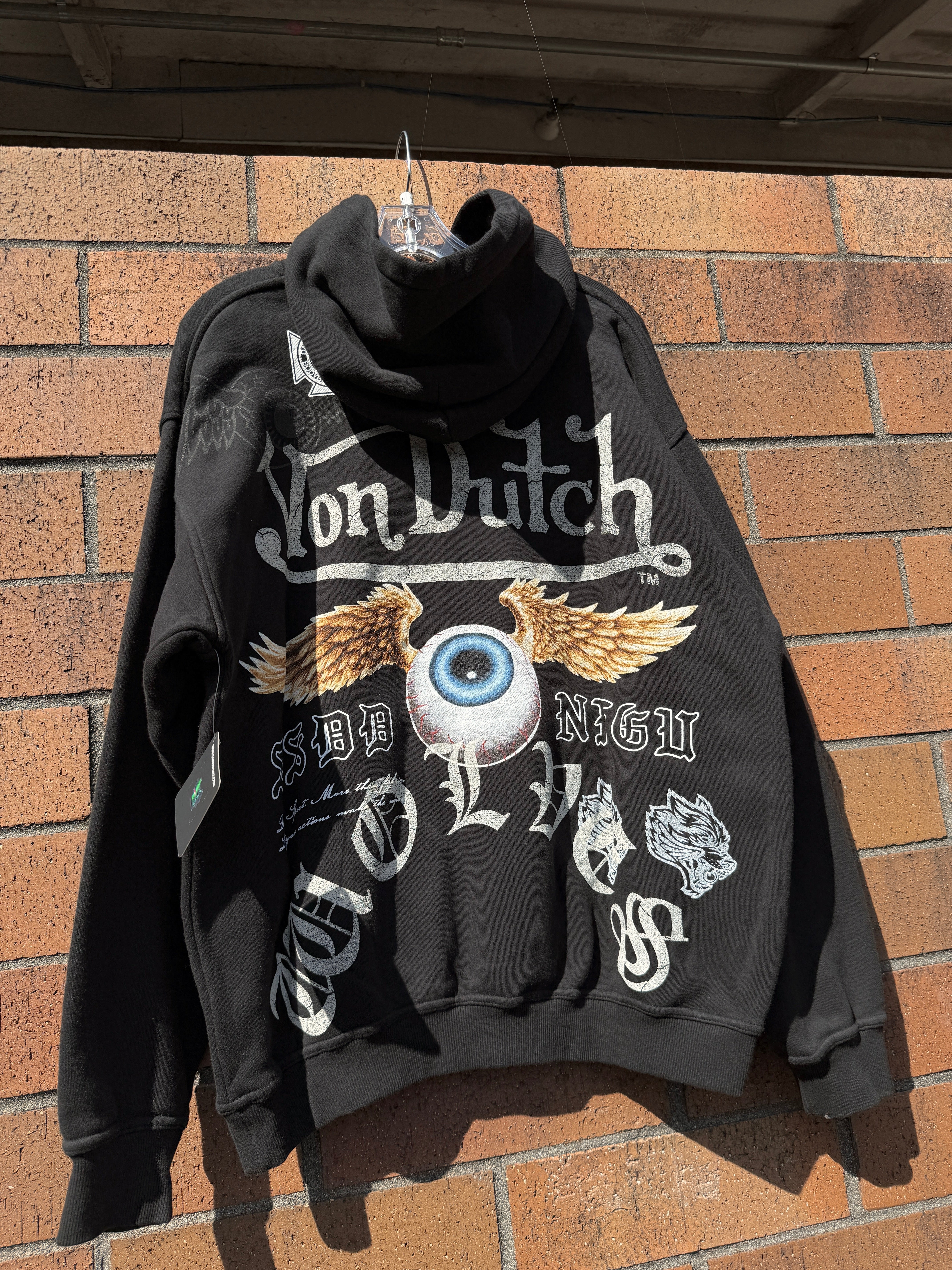 Darc Sport x Von Dutch DSVD NFGU Pierce Hoodie Black Size Small