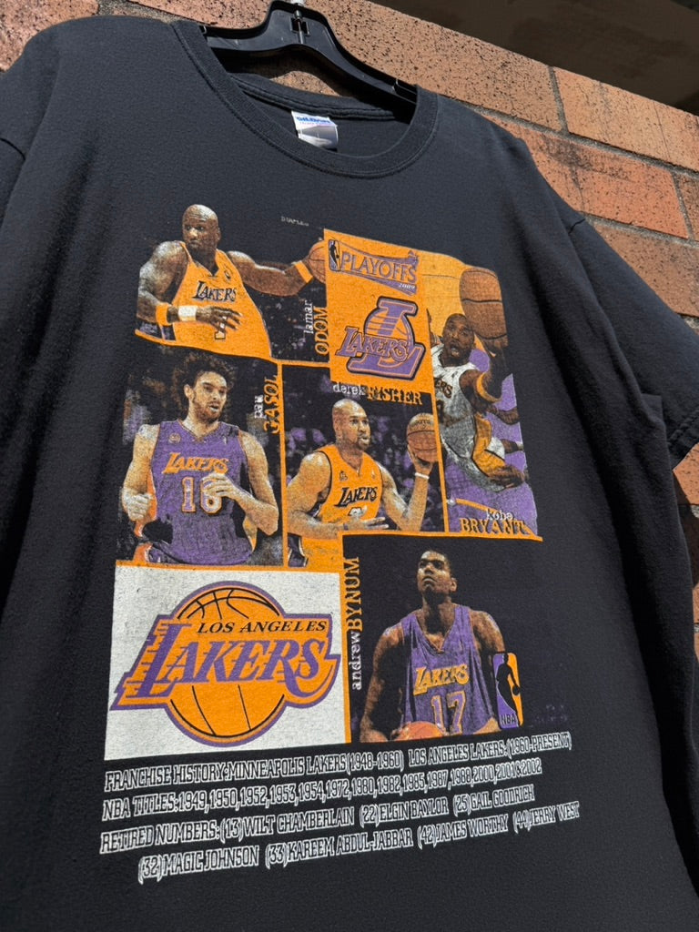 2009 Los Angeles Lakers Fans Don't Die Playoffs Tee Shirt Size XL