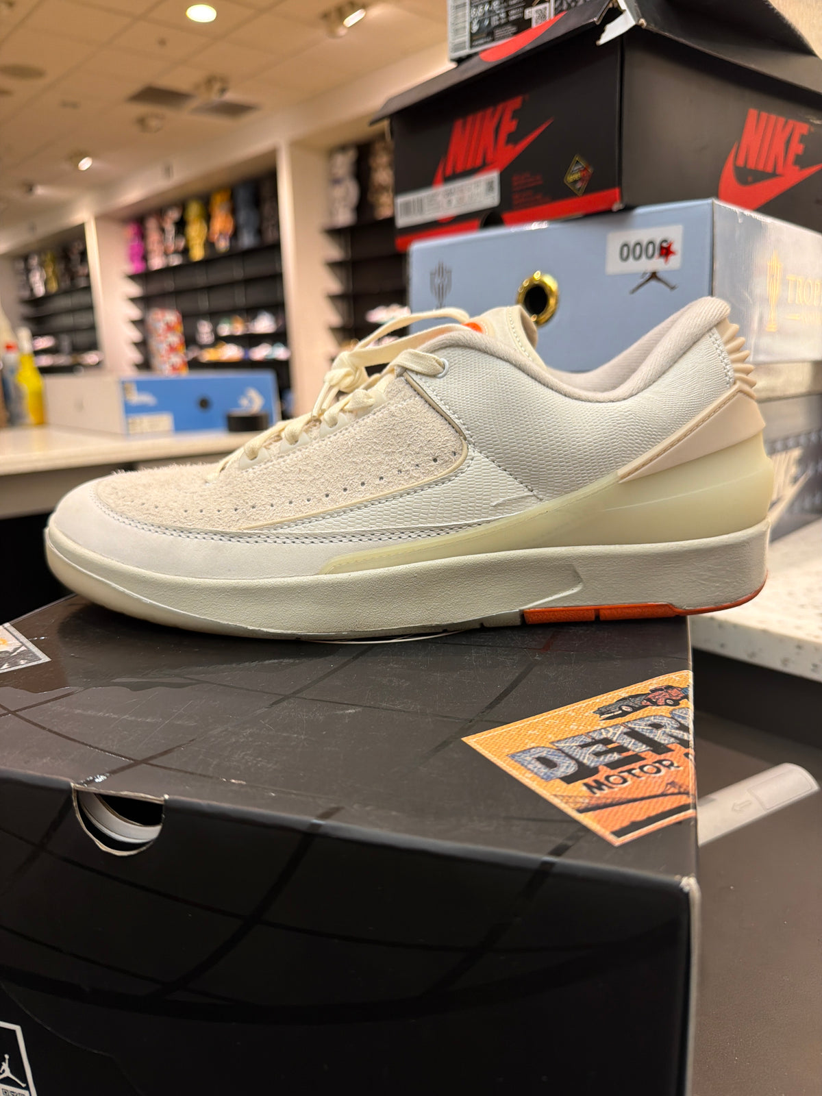 Jordan 2 Retro Low x Shelf Life White SZ 12 (USED)