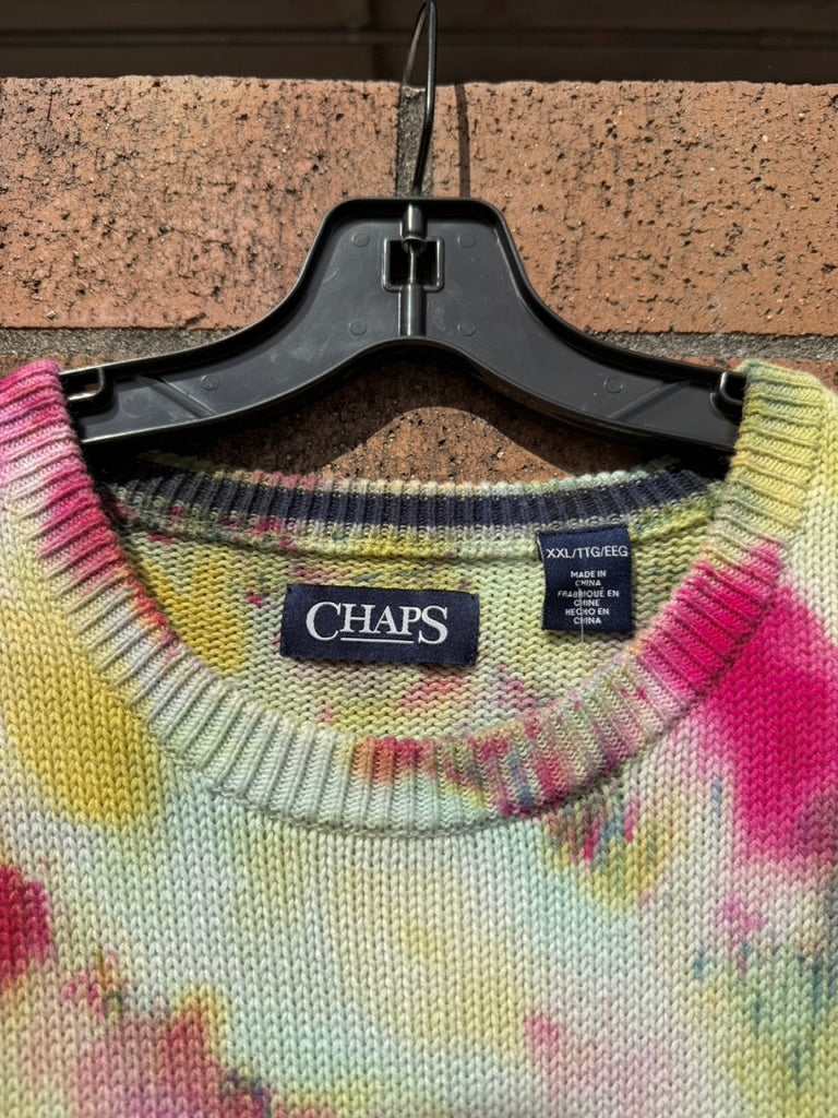 Chaps Hand Dyed Sweater Size XXL