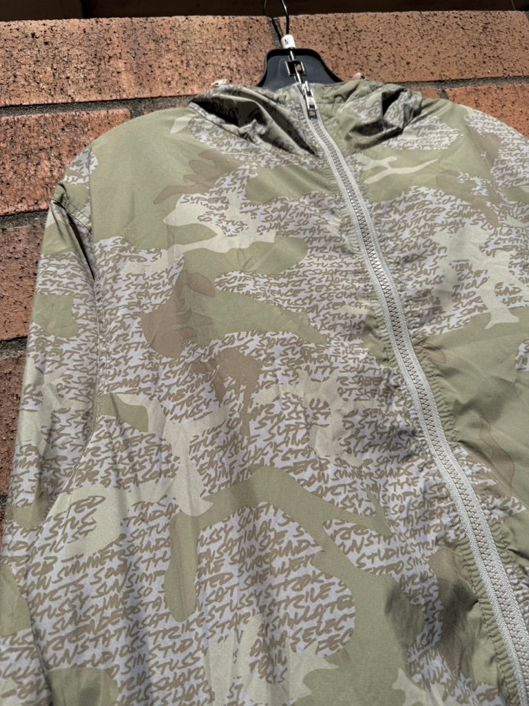 Y2K Stussy Authentic Gear Camo Windbreaker Sz M