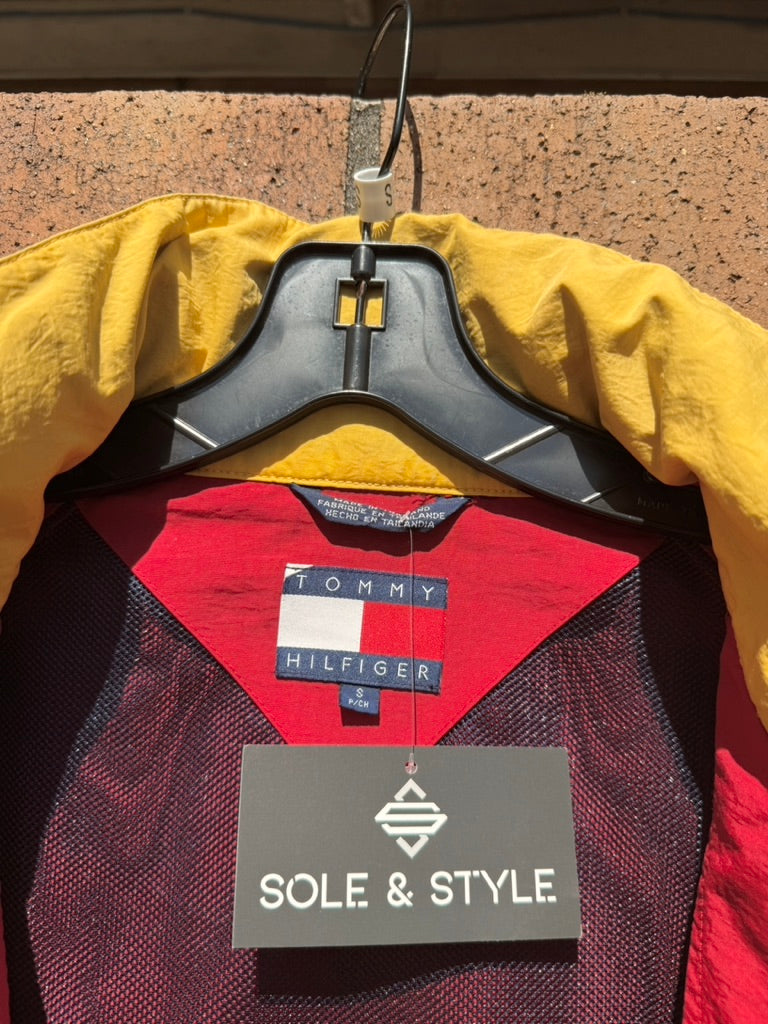 90s Tommy Hilfiger Red Flag Jacket Sz Small