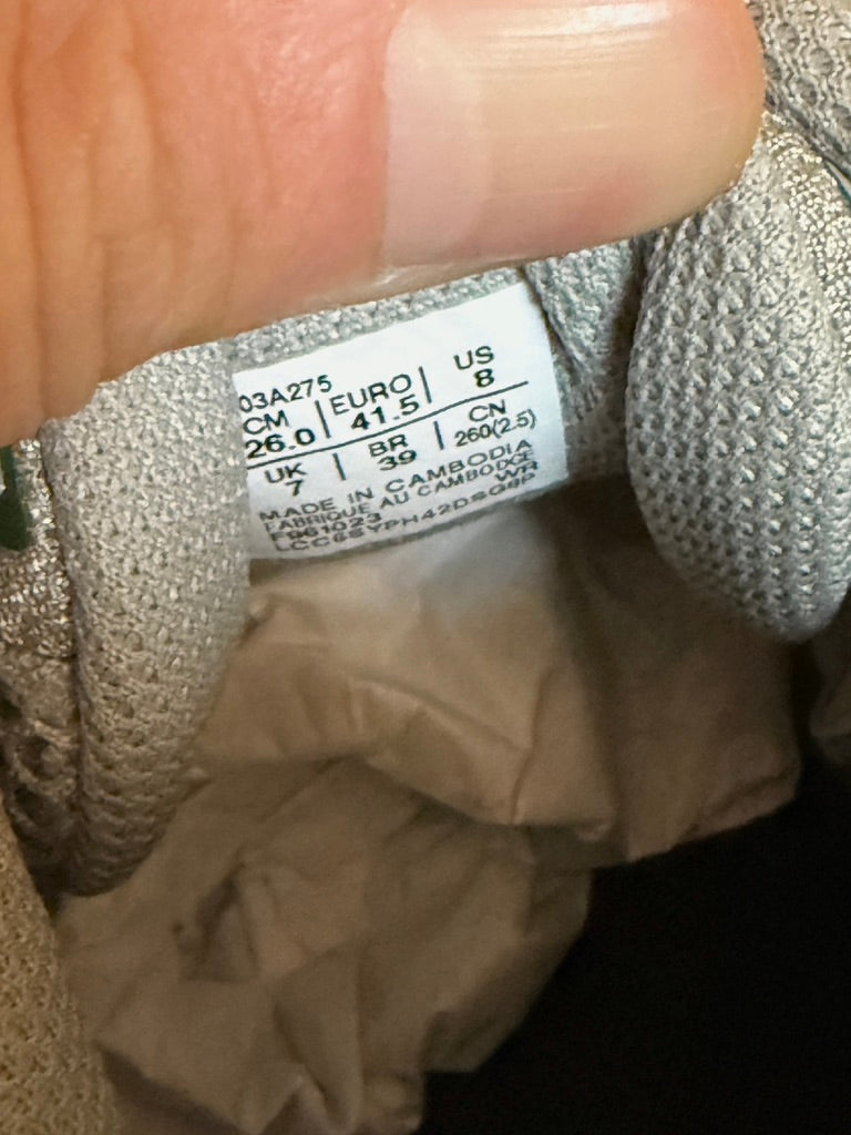 Asics GT-2160 Seal Grey Jewel Green Size 8