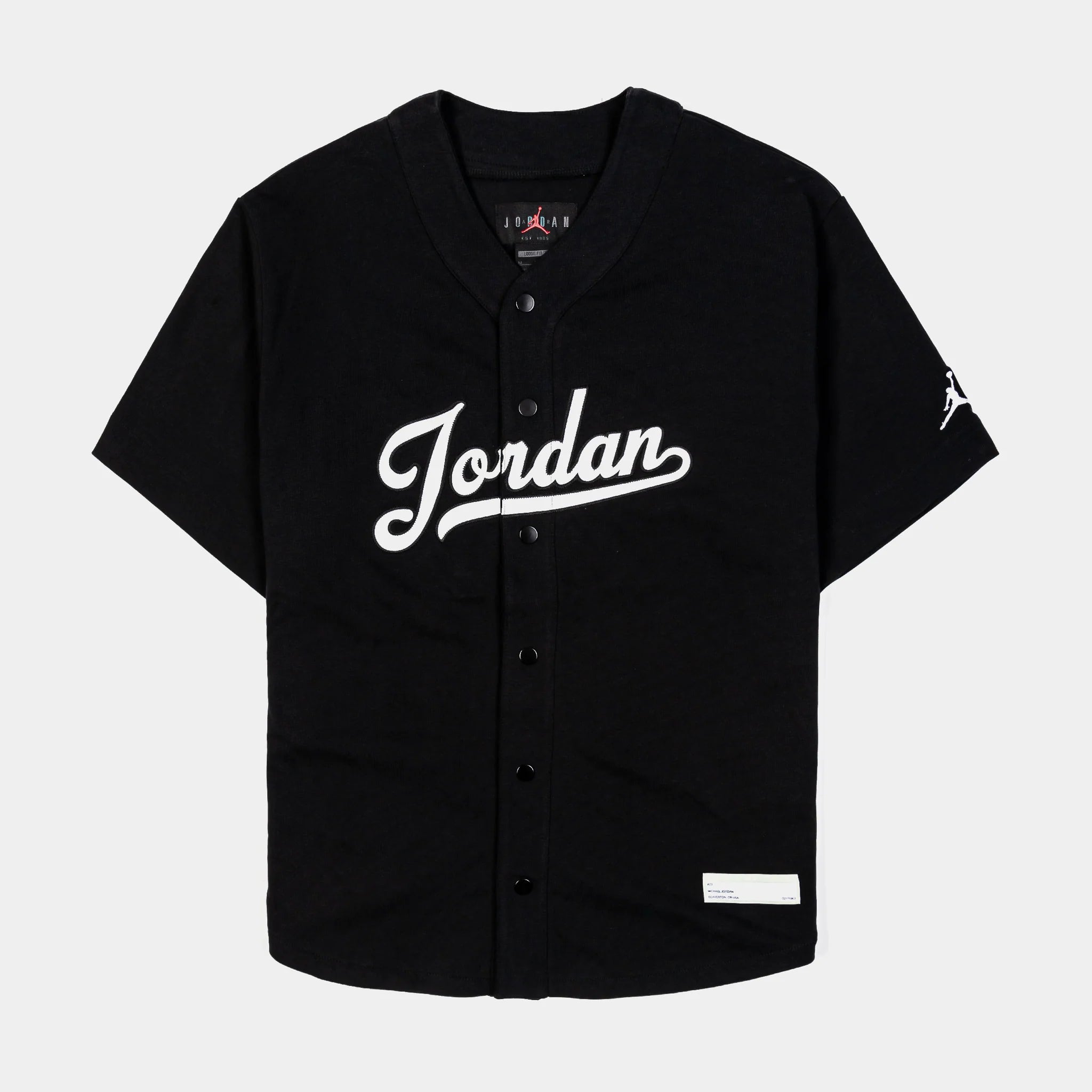 Jordan Flight MVP Baseball Top Mens Jersey Black