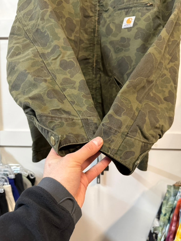 Carhartt WIP Duck Camo Detroit Jacket Size XL