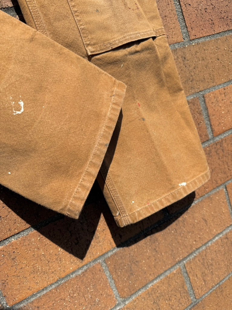 Carhartt Dark Tan Rugged Flex Relaxed Fit Double Knees Sz 30x32