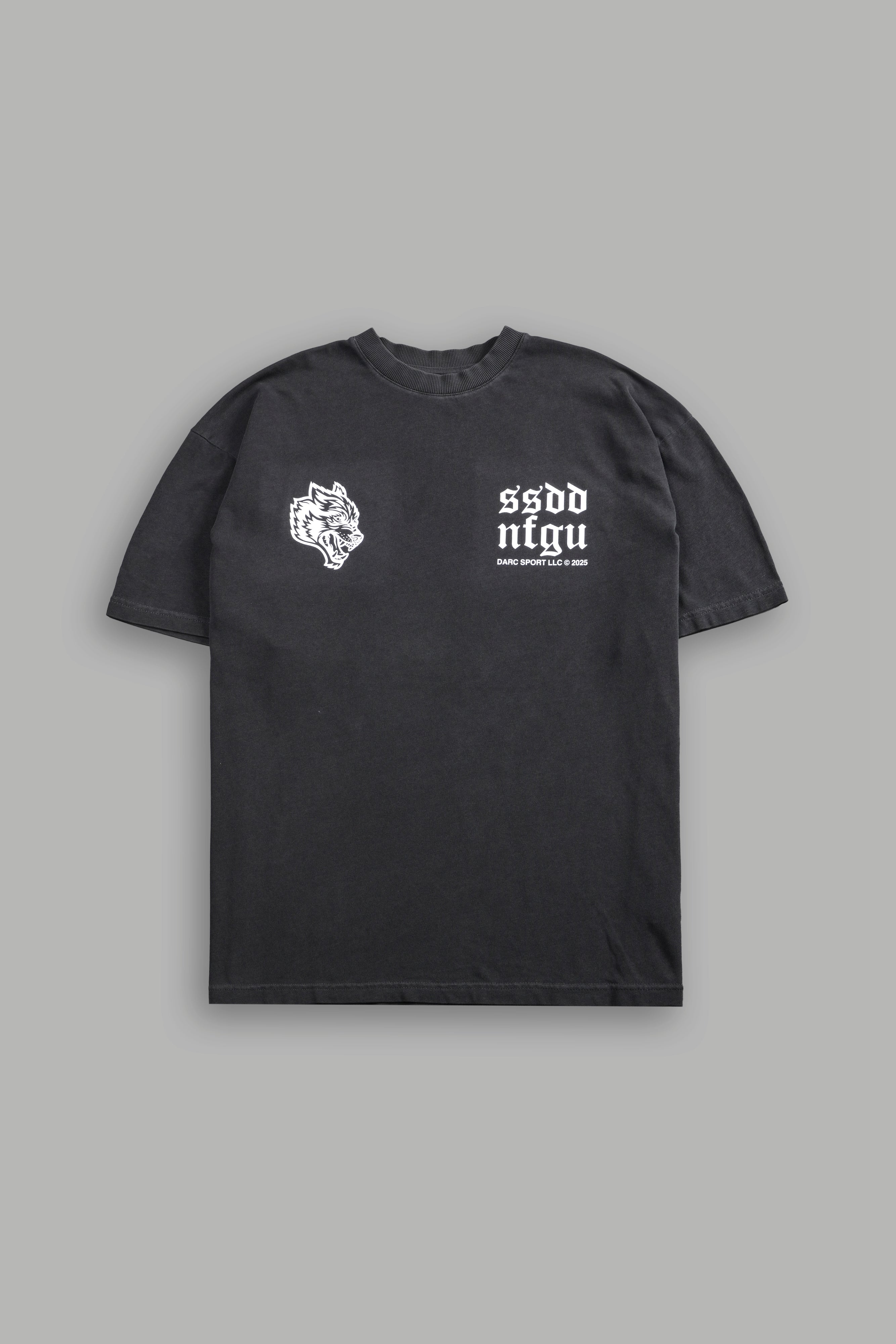 Darc Sport Born Stoic Oversized Tee Wolf Gray Sz Small