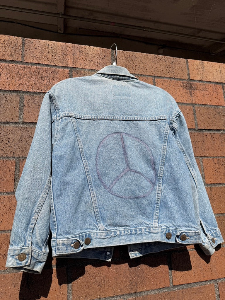 90s Levi's Type 3 Hippie Light Wash Denim Jacket Sz Small