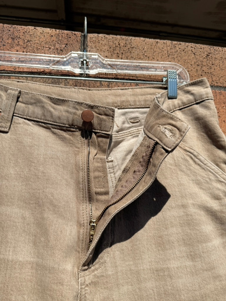 Wrangler x Pacsun Loose Fit Carpenter Pants Tan Size 34
