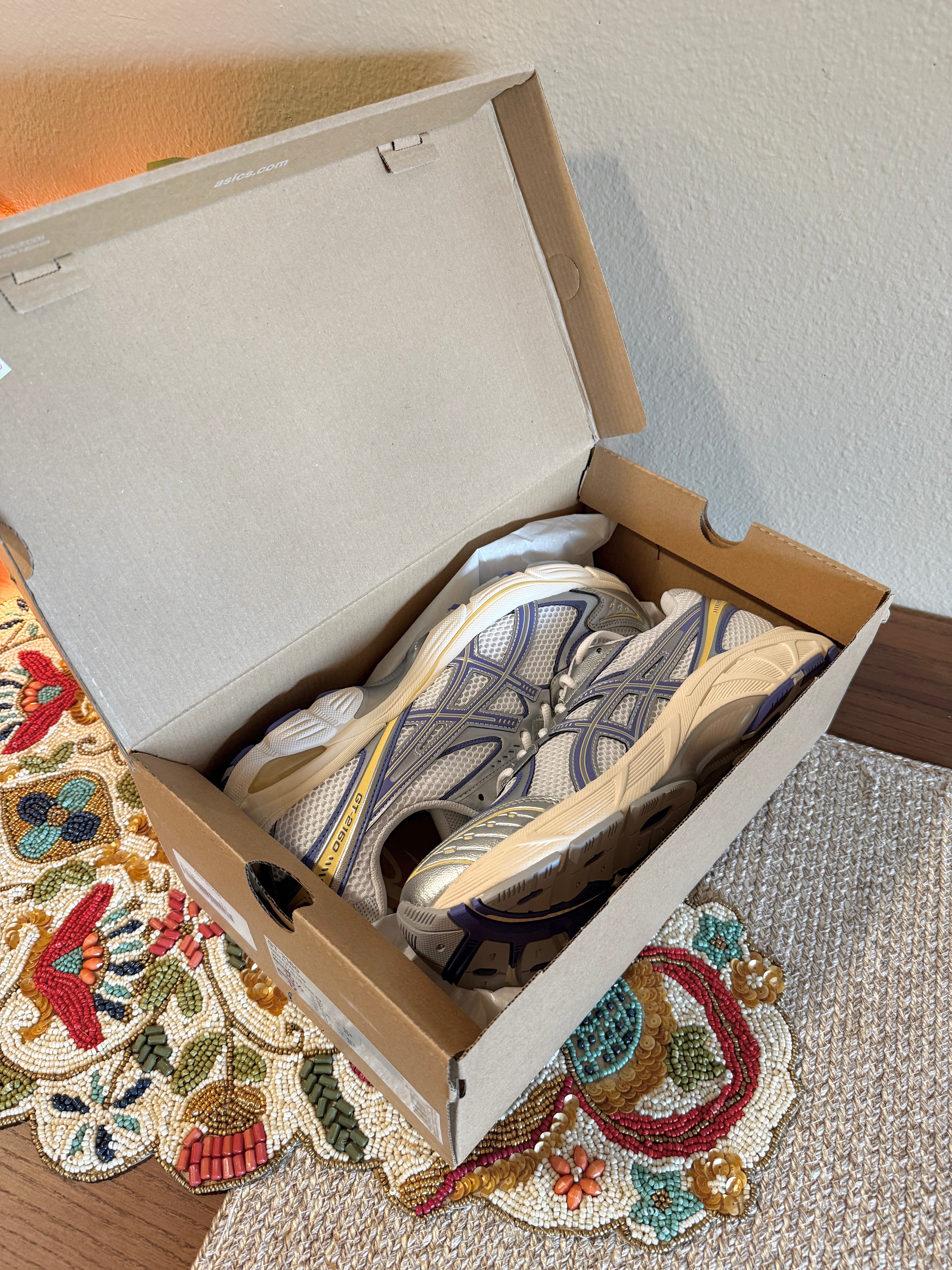 Asics GT-2160 White Blue Violet Size 12