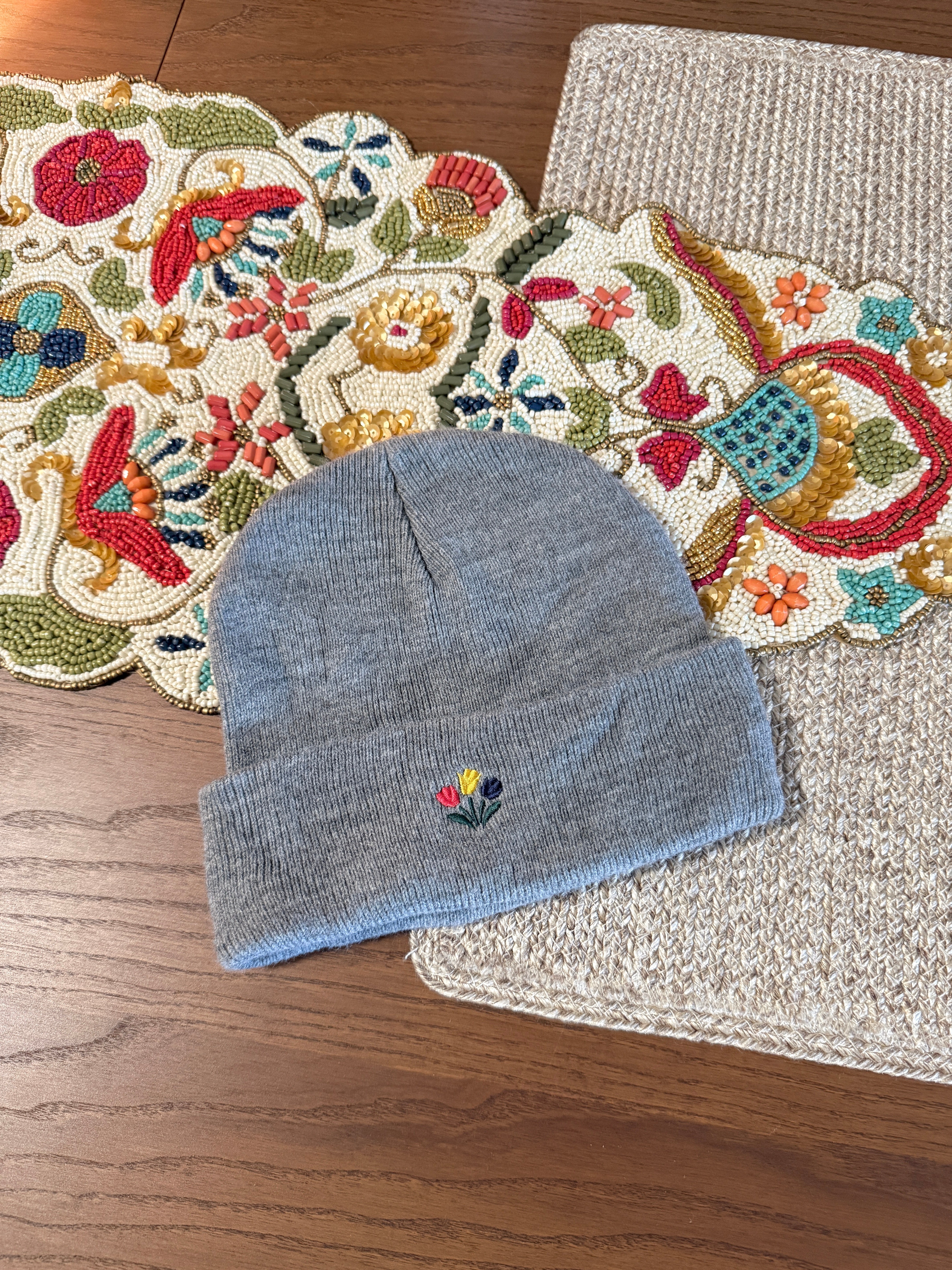Noah NY Grey Tulip Beanie SS23 USED