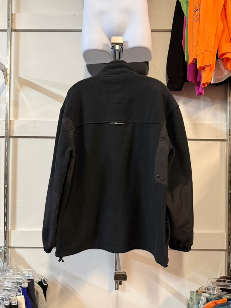 Y2K Ecko Unltd Black Fleece Jacket Sz XL