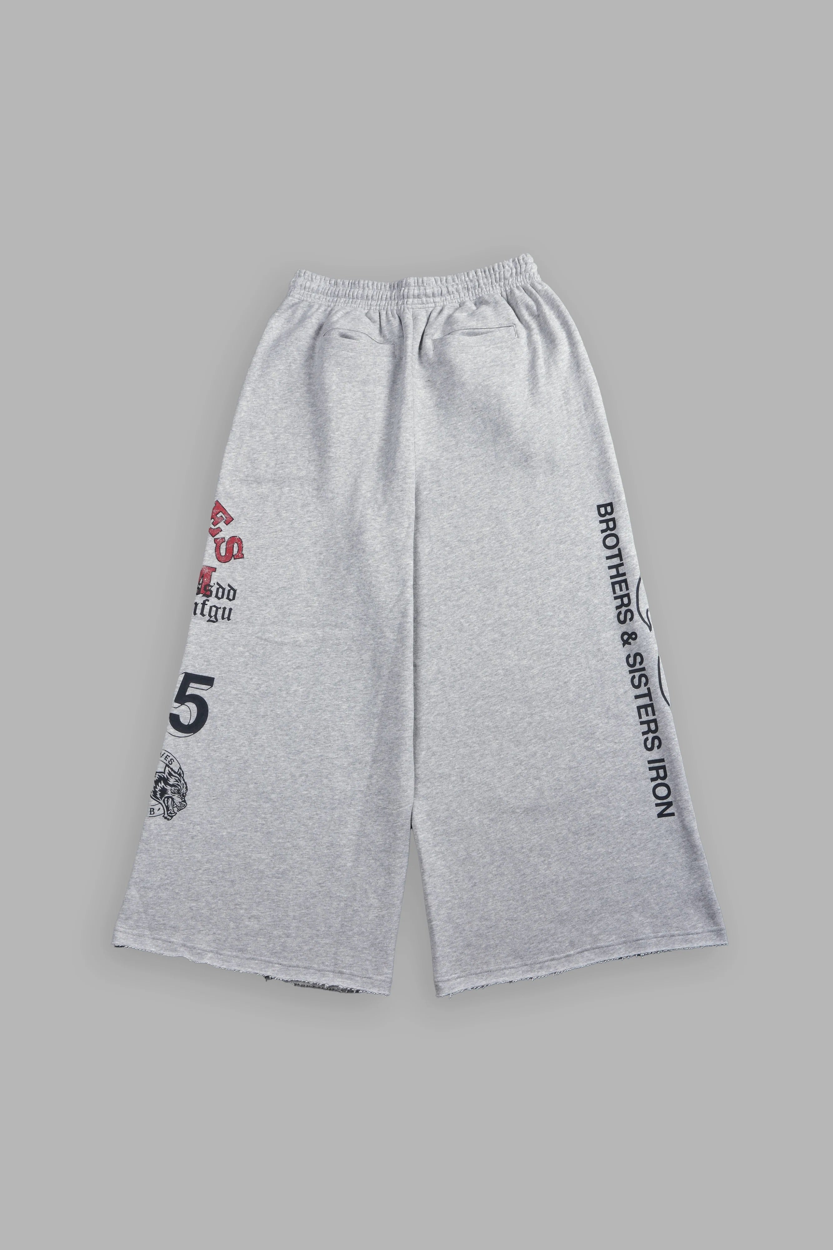 Darc Sport Wolves Gym V2 Omen Sweatpants Light Gray Sz L