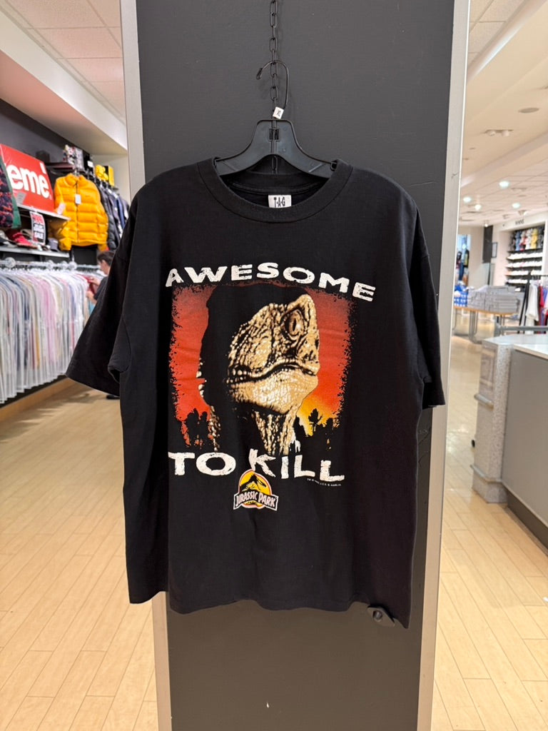 1993 Jurassic Park Awesome to Kill Tee Sz XL